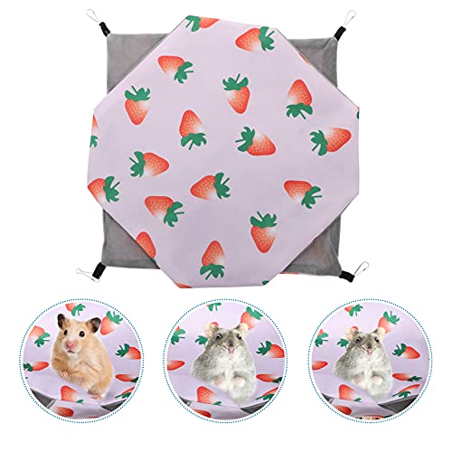 POPETPOP Hamaca de Hámster de Verano Columpio para Mascotas Chinchilla Conejillo Colgante Nido de Cama Colgante Nido de Casa de Dormir para Jerbos Chinchillas Ardilla Erizo Conejillo de