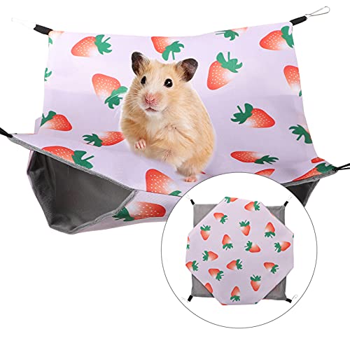 POPETPOP Hamaca de Hámster de Verano Columpio para Mascotas Chinchilla Conejillo Colgante Nido de Cama Colgante Nido de Casa de Dormir para Jerbos Chinchillas Ardilla Erizo Conejillo de