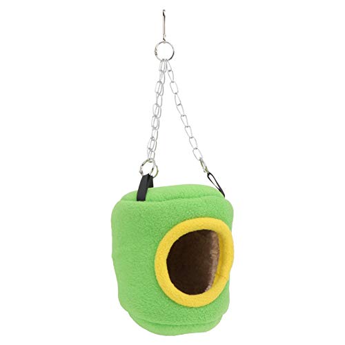 POPETPOP Invierno Cálido Nido de Pájaro Casa Choza Hamaca Cobertizo Jaula de Pinzón Cubo Escondite Cama para Loros Periquitos de Guacamayos Eclectus Periquito Cacatúas Cacatúa Agapornis