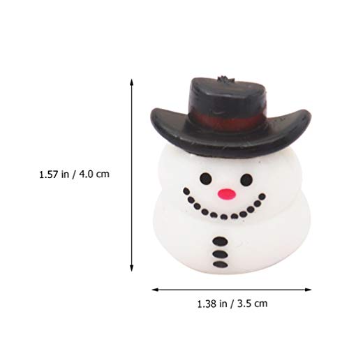 POPETPOP LED Light Up Anillo Fiesta de Navidad Favors: 4 Unids Flashing Dedo Anillo de Dedo Copo de Nieve Santa Árbol Muñeco de Nieve Resplandor en The Dark Funny Funny Christmas Supplies