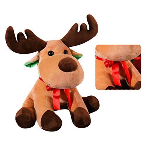 POPETPOP Mascota Navidad Peluche Juguete Reno Alce Ornamento muñeca Navidad Juguete Peluche Juguete Jugando Juguete