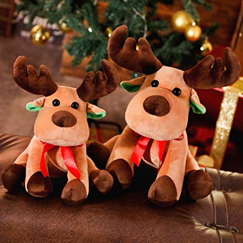 POPETPOP Mascota Navidad Peluche Juguete Reno Alce Ornamento muñeca Navidad Juguete Peluche Juguete Jugando Juguete