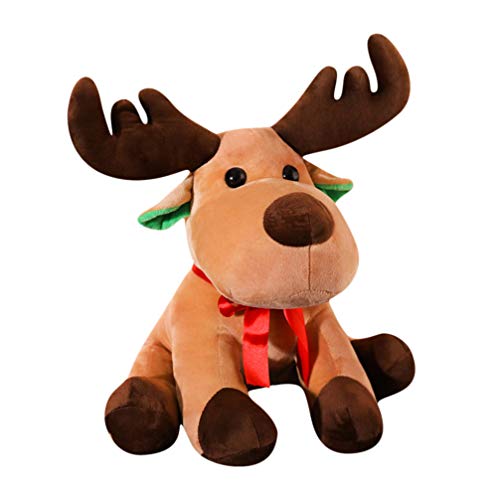 POPETPOP Mascota Navidad Peluche Juguete Reno Alce Ornamento muñeca Navidad Juguete Peluche Juguete Jugando Juguete