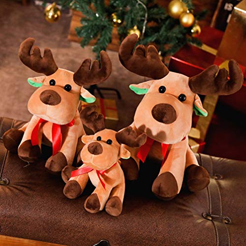 POPETPOP Mascota Navidad Peluche Juguete Reno Alce Ornamento muñeca Navidad Juguete Peluche Juguete Jugando Juguete