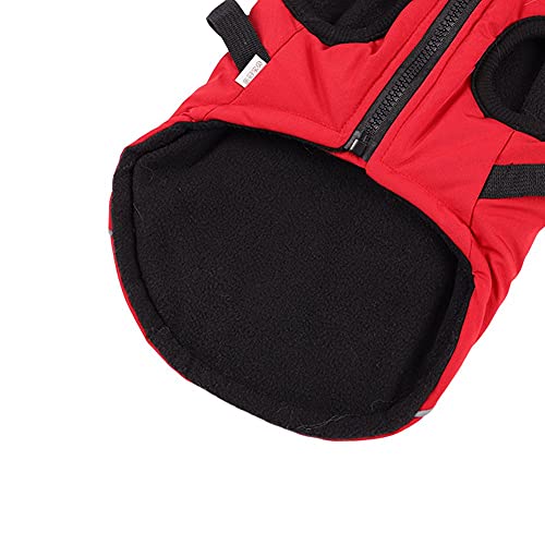 Poseca Abrigos para Perros con arnés Abrigos para Perros pequeños Abrigo de Invierno para Perros Chaquetas con Capucha Impermeables para Perros Abrigo de Chihuahua Abrigos de Invierno para Perros