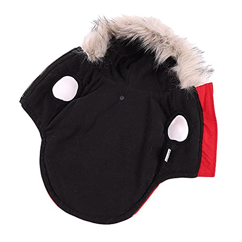 Poseca Abrigos para Perros con arnés Abrigos para Perros pequeños Abrigo de Invierno para Perros Chaquetas con Capucha Impermeables para Perros Abrigo de Chihuahua Abrigos de Invierno para Perros