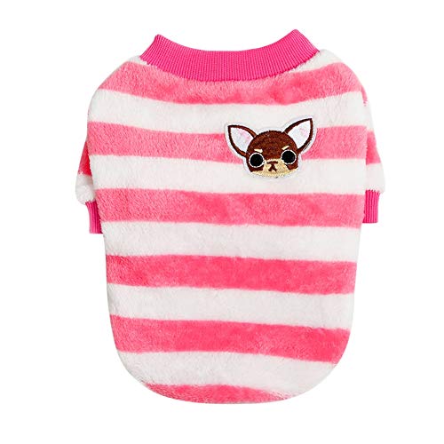 Poseca Lindo Invierno Mascota Perro Gato suéter de Lana Jersey Prendas de Punto Ropa Abrigos para Perros pequeños Cachorro Gato con patrón de Chihuahua de Dibujos Animados