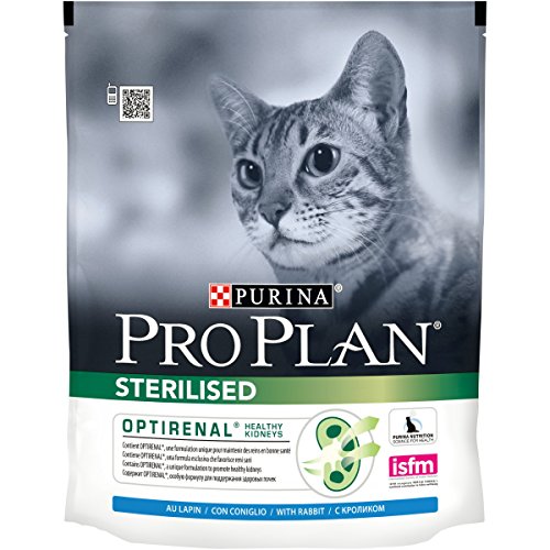 Pro Plan - Pienso de Gato Sterilised – Au Conejo – 400 g – Pienso para Gatos empotrados o esterilizados