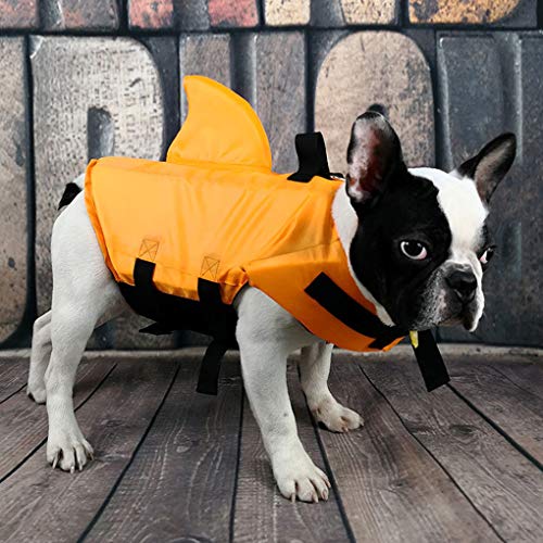 probeninmappx Pet ty Chaleco salvavidas Pequeño Medio Animal Chaleco salvavidas Mascotas Natación Ropa Naranja S