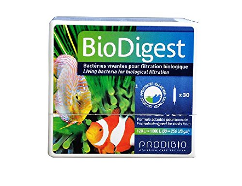 PRODIBIO BioDigest bacterias vivas para filtración biológica peces frescos arrecifes marinos de coral SPS LPS tratamiento de tanques salados