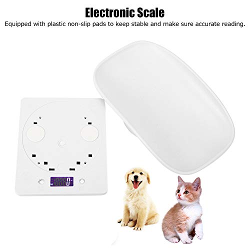 【???????ó? ?? ?????? ?????】Báscula para Mascotas, 10 kg/1g Báscula Digital para Mascotas pequeña para Gatos, Perros, Herramienta de medición Báscula electrónica de Cocina, niños p