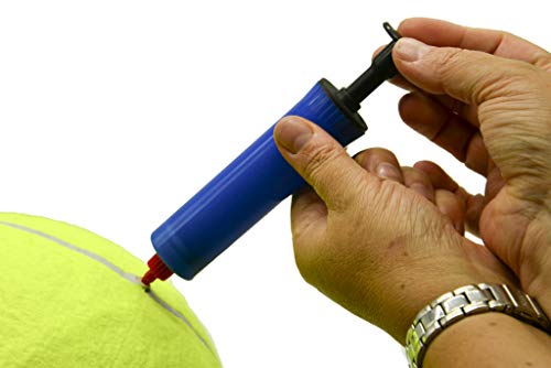 PROtastic Pelota de tenis extra grande, con bomba de bola gratis, gran diversión para ti y tu perro