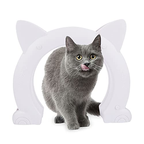 Puerta para Gatos,Upkey Grande Gatera,plástico Abs Puerta para Mascotas,gateras para Puertas para Puerta De PVC con Núcleo Hueco Interior O Puerta Interior Sólida,gateras para Gatos Gatos Pequeños