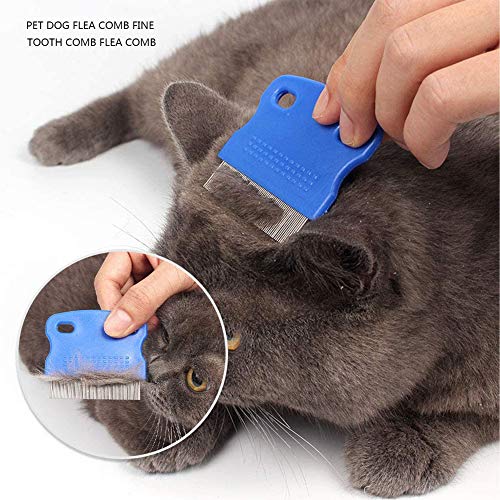 Pulgas Caniche Galgo Peine Del Animal Doméstico Furminator Peine Del Animal Doméstico Peine De Los Piojos Para Perros Gatos De Acero Inoxidable Para Mascotas Piojos Removedor Y Estética Peine Conjunto