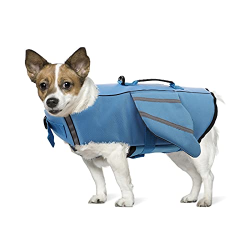 PUMYPOREITY Chaleco Salvavidas para Perros Mascotas Chaqueta Chaleco de Seguridad Perro Perrito Ropa de Baño para Perros pequeños, medianos, Grandes(Azul, M)