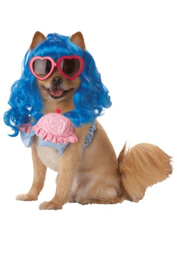 Pup-A-Razzi - Disfraz de Cupcake, Color Azul y Rosa