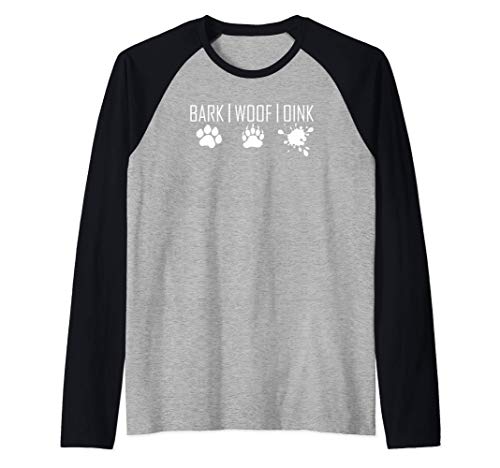 Puppy y Pet Play en España - Bark Woof Oink Camiseta Manga Raglan