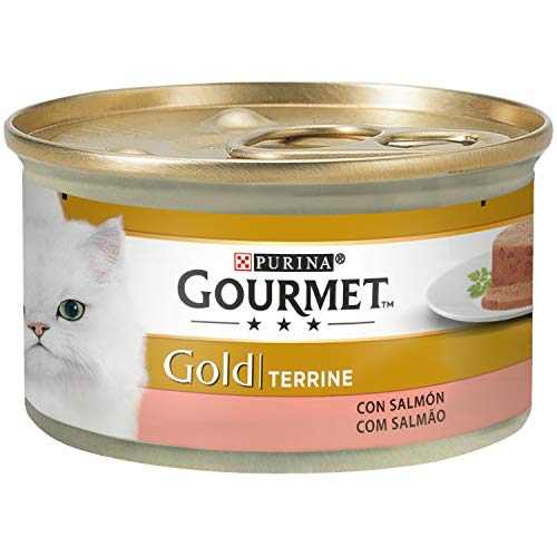 Purina Gourmet Gold Tarrine comida para gatos con Salmón 24 x 85 g