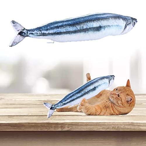 PW TOOLS Pez de Juguete de Hierba gatera | Juguete para Gatos, Juguetes para Gatos para Gatos de Interior, Juguete para Peces Floppy Cat Kicker, Juguete para Gatos Flopping Fish para Elegir