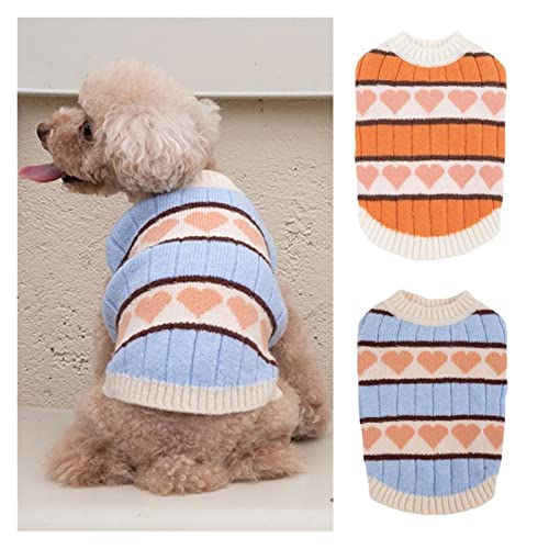 QOXEFPJZ Ropa para Perros Invierno cálido Mascota Perros Gato suéter Ropa Ropa de Mascota de Punto for Chihuahua Bulldogs Cachorro Mascota Ropa Perro Tejer paño de Ganchillo