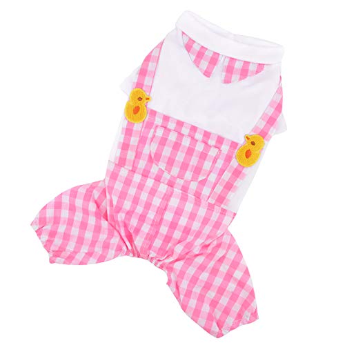 Ranphy Ropa de mascota para perro pequeño mono cachorro gato general trajes perrito camisa blanca Top celosía pantalón dormir mono pijama niño niña Chihuahua Yorkshire Terrier