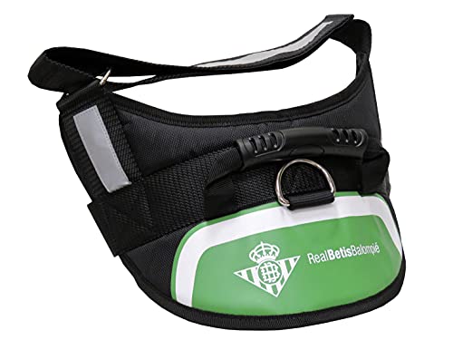 Real Betis Balompié, Arnés Reforzado con Relleno para Perro, Talla L, Producto Oficial Real Betis Balompié, Poliéster, Color Verde (CyP Brands)