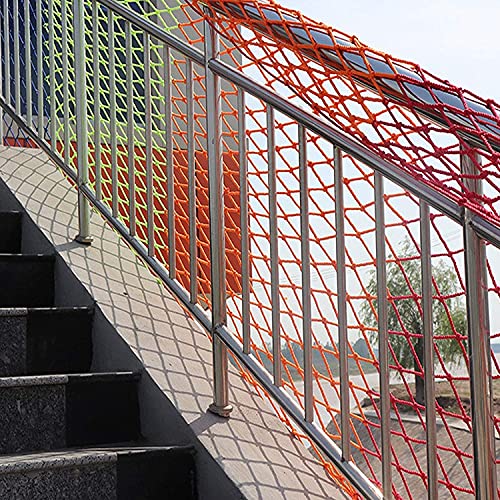 red balcon Negal Safety Net Stair Decoración Cuerda Red, Niños Escalada Playground Red Protectora, Swing Al Aire Libre Cerca de Mascotas Cama Red Barandilla Pájaros Hamaca ( tamaño : 3x3m(9x9ft) )