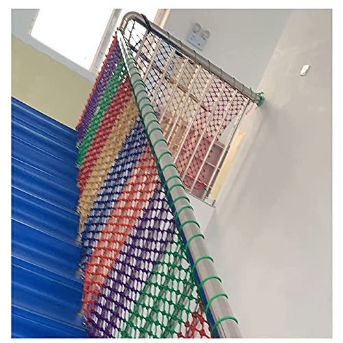 Red de Seguridad para niños, Red de protección de escaleras, Red de Valla de balcón, Red para Gatos, Red de Escalada para hamacas Columpios para Exteriores, Red Decorativa Tejida de Nailon de Colore