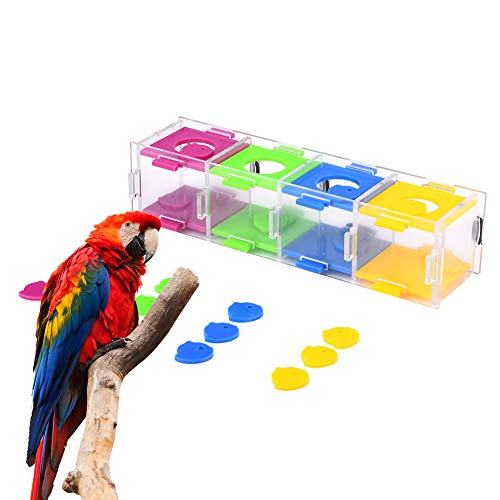 Regalo de Verano Juguetes para pájaros, Coloridos Juguetes para pájaros para Loros Rompecabezas Interactivo para pájaros para cacatúas para periquitos para Otras Mascotas pequeñas para Loros