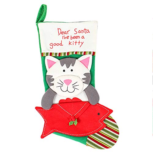 Regalos regalos del gato del perro Decoración de sobres for mascotas Calcetines de Navidad Inicio decoraciones de Navidad bolsa de gatos y perros Alimentos dulces Bolsas for niños - Bolsa de Navidad