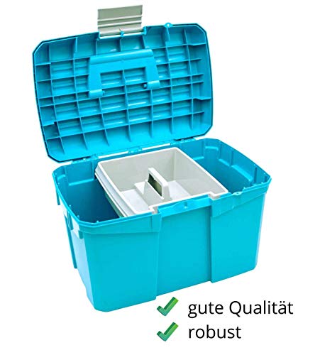 Reitsport Amesbichler Caja de limpieza Norton, color turquesa/gris