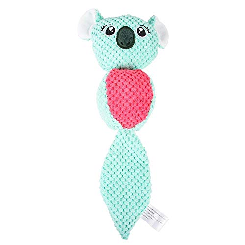 RKWEI Juguete De Peluche Chirrido,Juguetes para Perros Juguete De Peluche Juguete Suave Mono Pequeño Juguetes para Masticar Cachorro Sonido De Peluche Tortuga Pez Payaso Ganado Pet-C