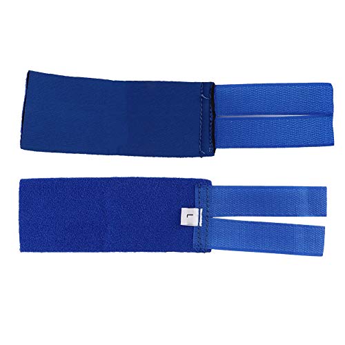 Rodilleras para patas delanteras de perro, 2 unidades, almohadillas de compresión para perros, protectores de codos para evitar lesiones y esguinces, ayuda a perder estabilidad (azul L)