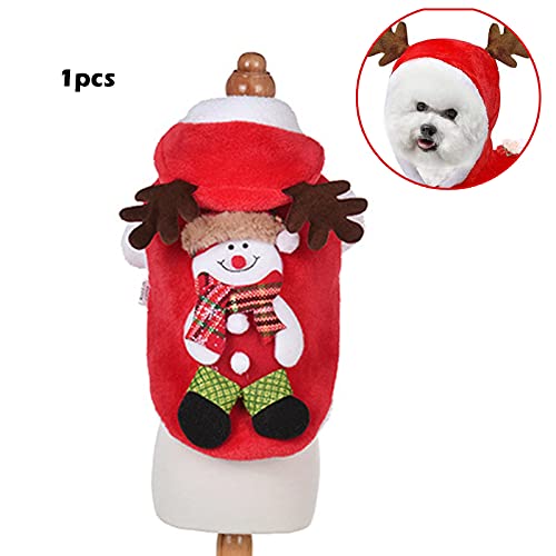 Ropa NavideñA Para Perro Traje De Perros De Navida Perro Gato Reno De Navidad Disfraz Disfraz De Navidad Para Mascotas, Disfraz De Navidad Para Cachorro, Para Cachorros Y Gatitos, Navidad (TamañO: M)