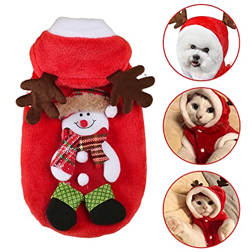 Ropa NavideñA Para Perro Traje De Perros De Navida Perro Gato Reno De Navidad Disfraz Disfraz De Navidad Para Mascotas, Disfraz De Navidad Para Cachorro, Para Cachorros Y Gatitos, Navidad (TamañO: M)