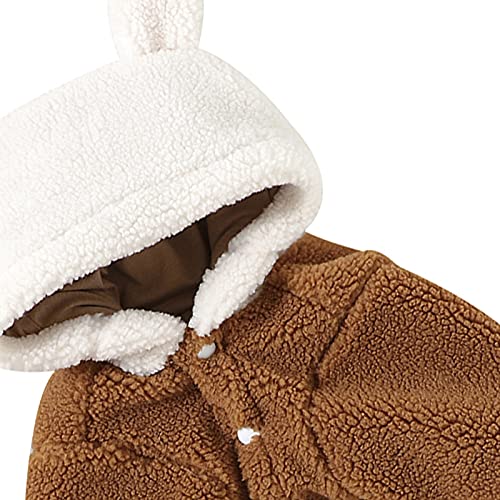 Ropa para Mascotas Perro Cordero Cachemira Abrigo con Capucha Perrito Cálido Suéter Chaqueta Forro Polar Pullover Ropa para Perros Chaleco para Perros Pequeños Medianos Cachorro