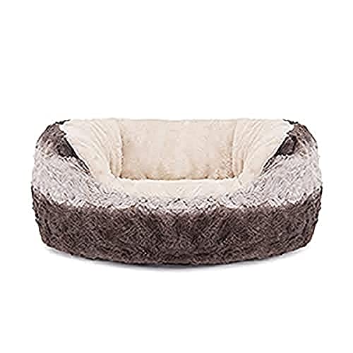 Rosewood 40 guiños Snuggle Mascota Cama, Gris/Crema P