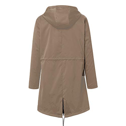 routinfly Chaqueta con capucha para mujer, chaqueta impermeable, chaqueta para exterior, talla grande, impermeable, cortavientos, chaqueta suelta, S-8XL