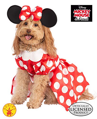 Rubie'S Disney: Mickey & Friends - Disfraz para Mascota, Minnie Mouse, XL (200164LXL_XL)