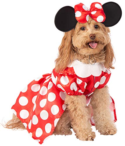 Rubie'S Disney: Mickey & Friends - Disfraz para Mascota, Minnie Mouse, XL (200164LXL_XL)