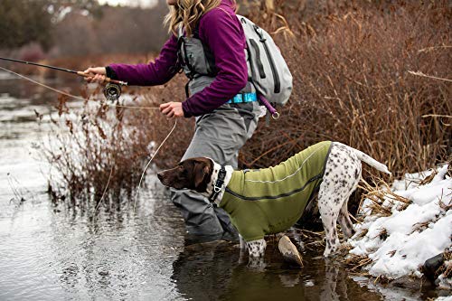 Ruffwear 05502-025S2 - Abrigo Polar para Perro, Resistente al Viento, Razas en Miniatura, tamaño: XX-Small, Gris crepúsculo, Chaqueta Cambiador de Clima