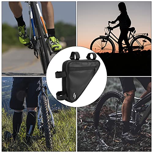 Ruiqas Bicicleta Triángulo Bolsa Resistencia al desgarro Triangular Bicicletas Hervidor Frente Viga Bolsa Bicicleta Marco Ciclismo Teléfono Móvil Bolsa