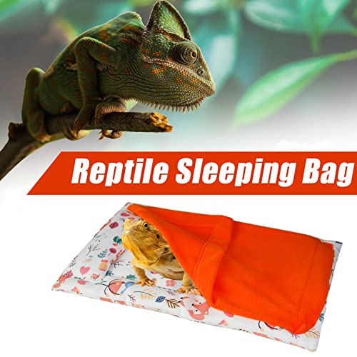 Saco de dormir de dragón barbudo Juego de manta de reptiles lagartos, saco de dormir de lagartos, cama de reptil impermeable con almohada, accesorios de dragón barbudo para lagarto Gecko dragón barbud