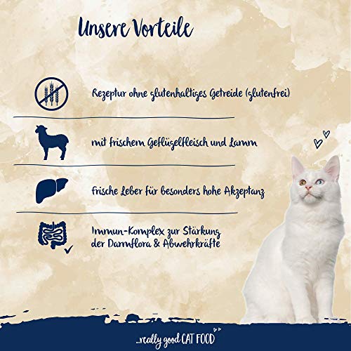 Sanabelle Sensitive con cordero | Alimento seco para gatos nutricionalmente sensibles | 1 x 10 kg