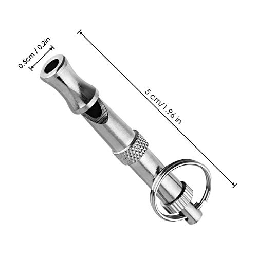 SANON Silbato de Entrenamiento para Perros Tono Ajustable Ultrasónico Supersónico de Alta Frecuencia para Dejar de Ladrar Enseñar Y Recordar