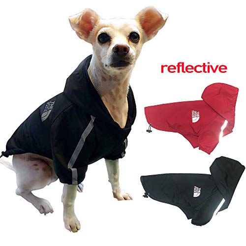 saxz Mascotas, Perros, Cachorros, Chaquetas para Exteriores, Ropa Abrigada de Invierno, Chalecos para Ropa para Perros, Chalecos Reflectantes Impermeables para Chaquetas(Color:Rojo,Size:XX-Grande)