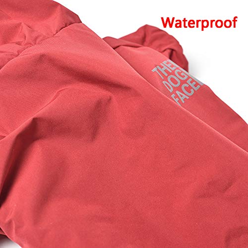 saxz Mascotas, Perros, Cachorros, Chaquetas para Exteriores, Ropa Abrigada de Invierno, Chalecos para Ropa para Perros, Chalecos Reflectantes Impermeables para Chaquetas(Color:Rojo,Size:XX-Grande)