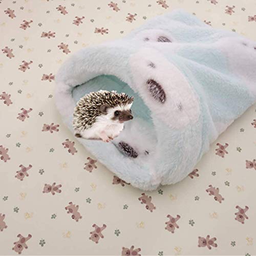 saxz Saco De Dormir para Hámster Conejillo De Indias Invierno Cálido Casa Cama Hamaca De Algodón Lavable Animales Pequeños Jaula Nido Colgante para Rata Erizo Chinchilla(Color:Rosado,Size:Medio)