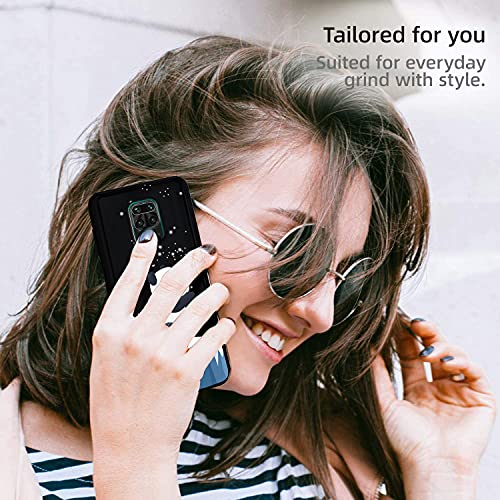 SGKITM Carcasa Redmi Note 9 Pro/Note 9 Pro MAX/Note 9S Negro Silicona TPU Funda Panda Lindo Elefante Divertido Animal Patrón Suave Estuche Ultra Delgado Anti Choque Proteccion Caja (9)