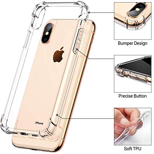 SGKITM Funda Apple iPhone X/XS/XS MAX Transparente Silicona TPU Carcasa Flor Mármol Animal Patrón Suave Estuche Ultra-Delgado Anti-Choque Airbag Proteccion Caja para iPhone XS MAX (XS MAX, 3)